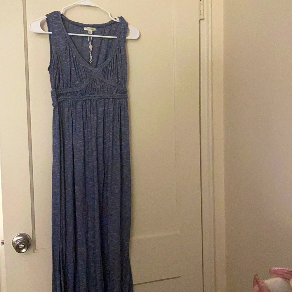 Max studio blue maxi dress size: S